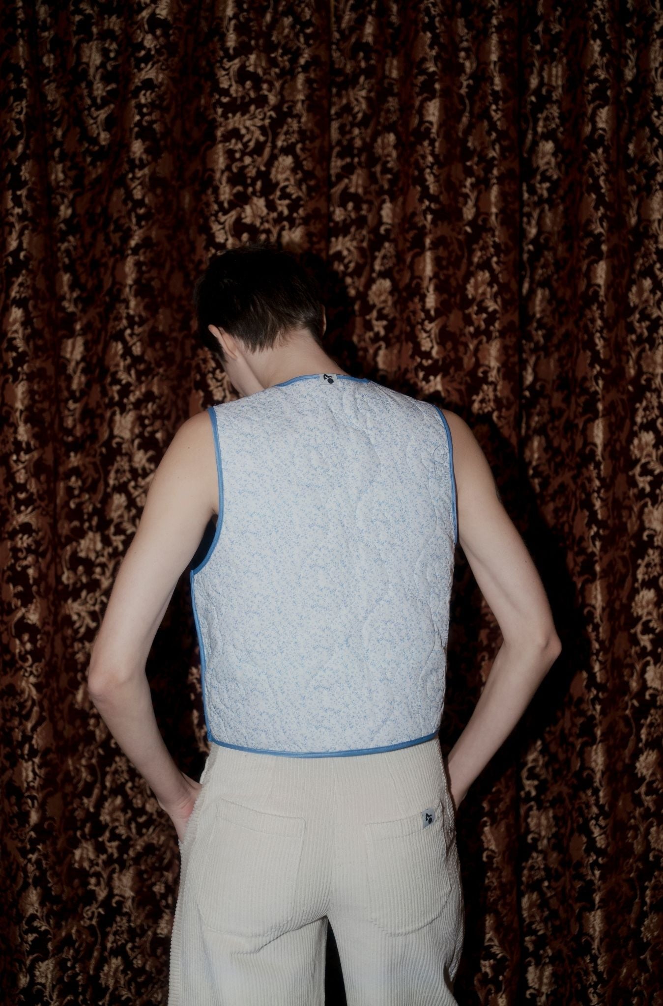 Rose Vest - Blue