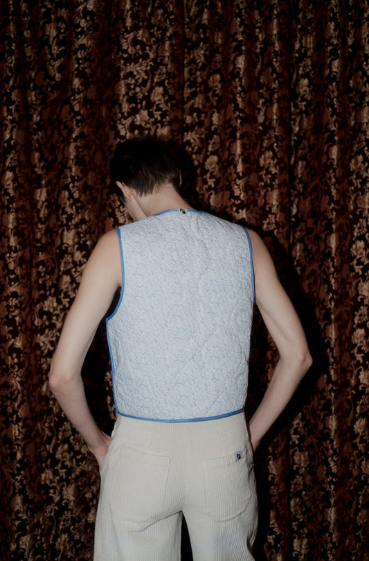 Rose Vest - Blue