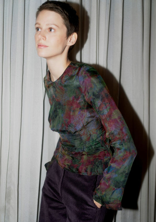 Desiree Top - Swirl Print