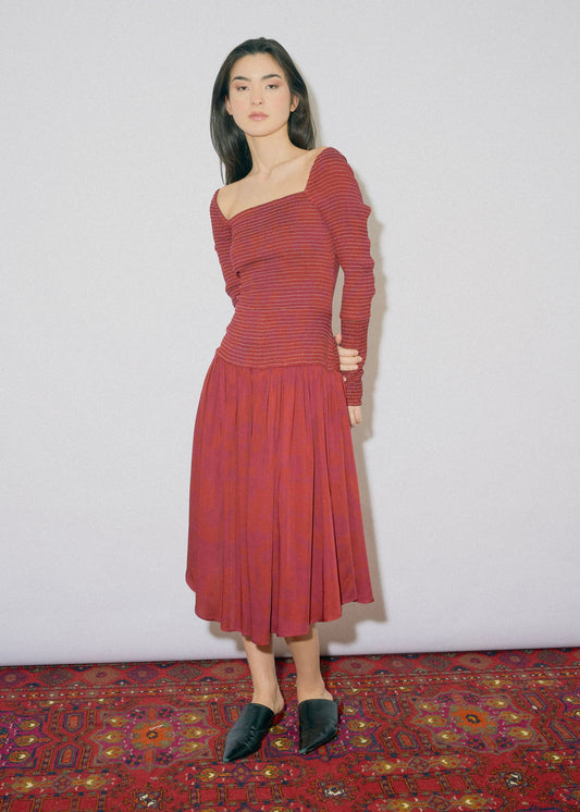 Rachael Dress - Merlot