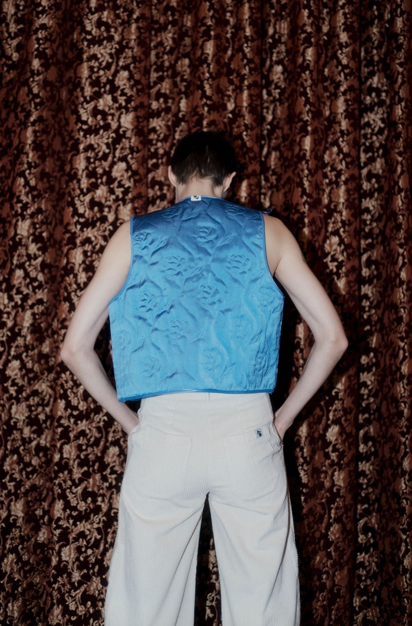 Rose Vest - Blue