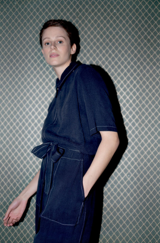 Beatrice Boilersuit - Navy