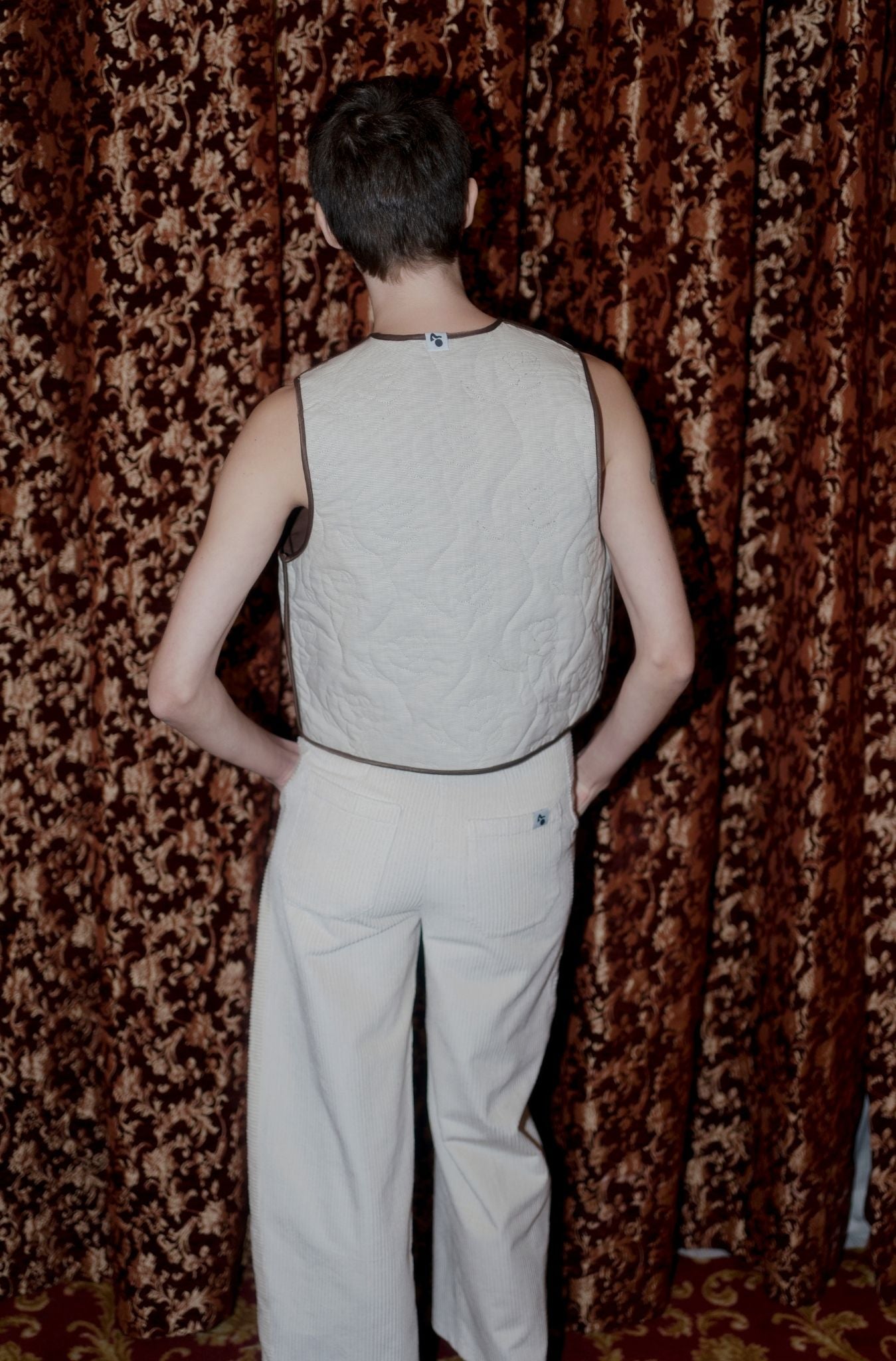 Rose Vest - Chocolate Brown