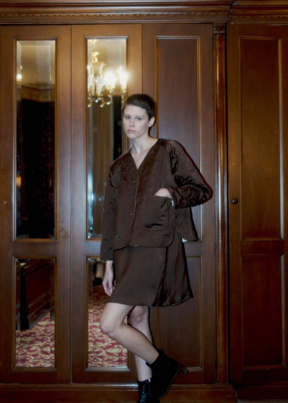 Rose Jacket - Chocolate Brown