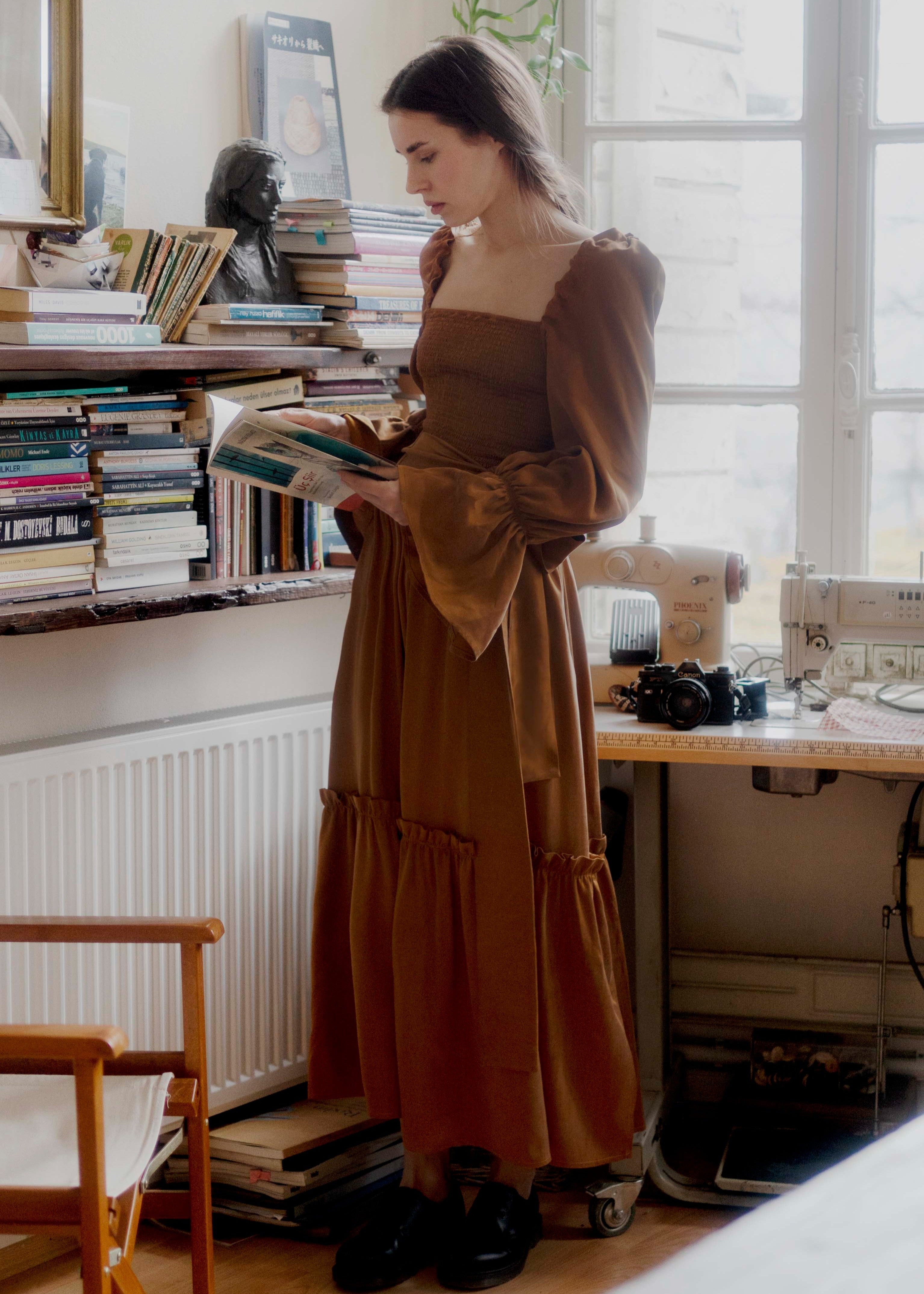 Bailey Reversible Dress - Copper