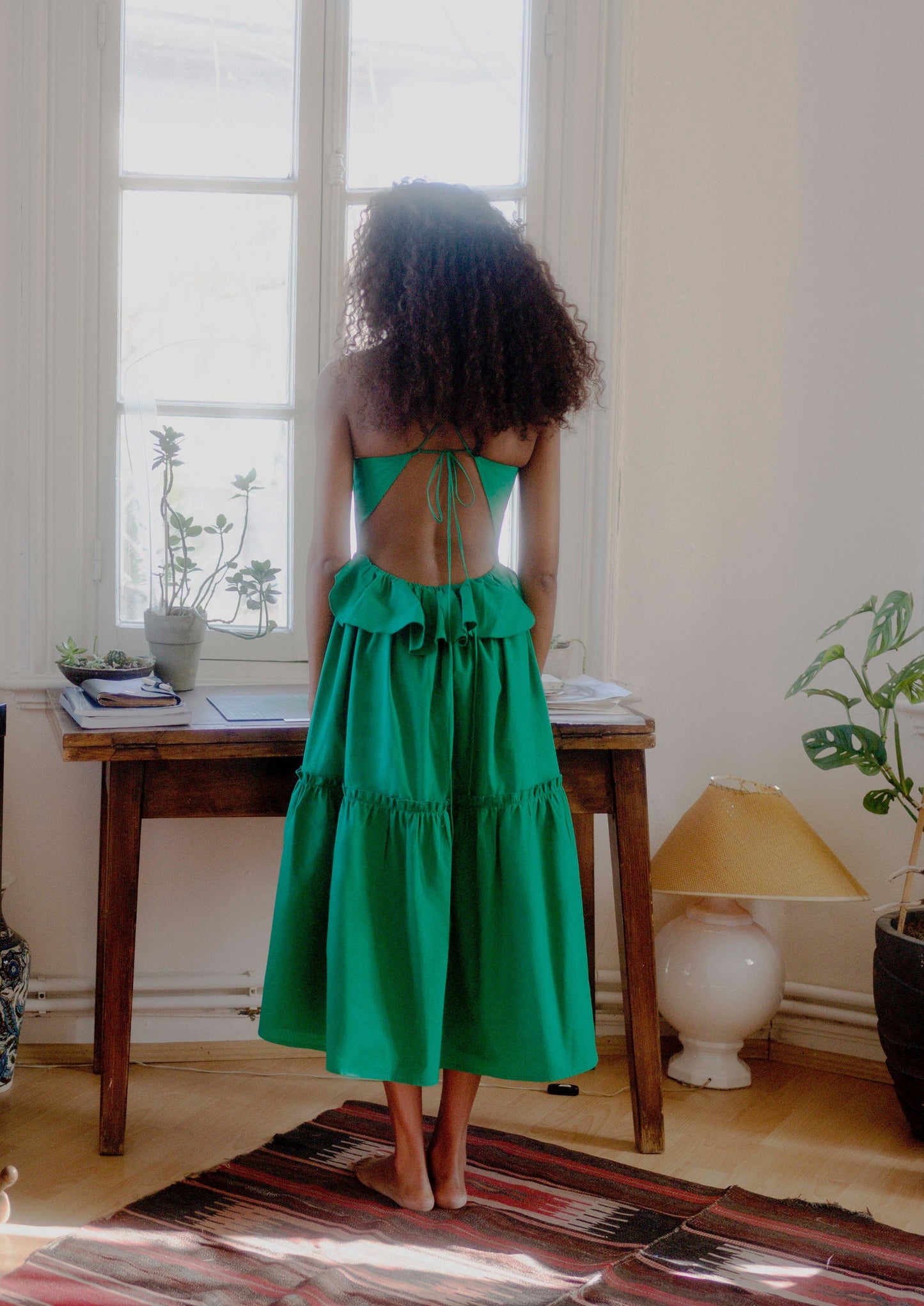 SAMPLE Holly Dress Emerald