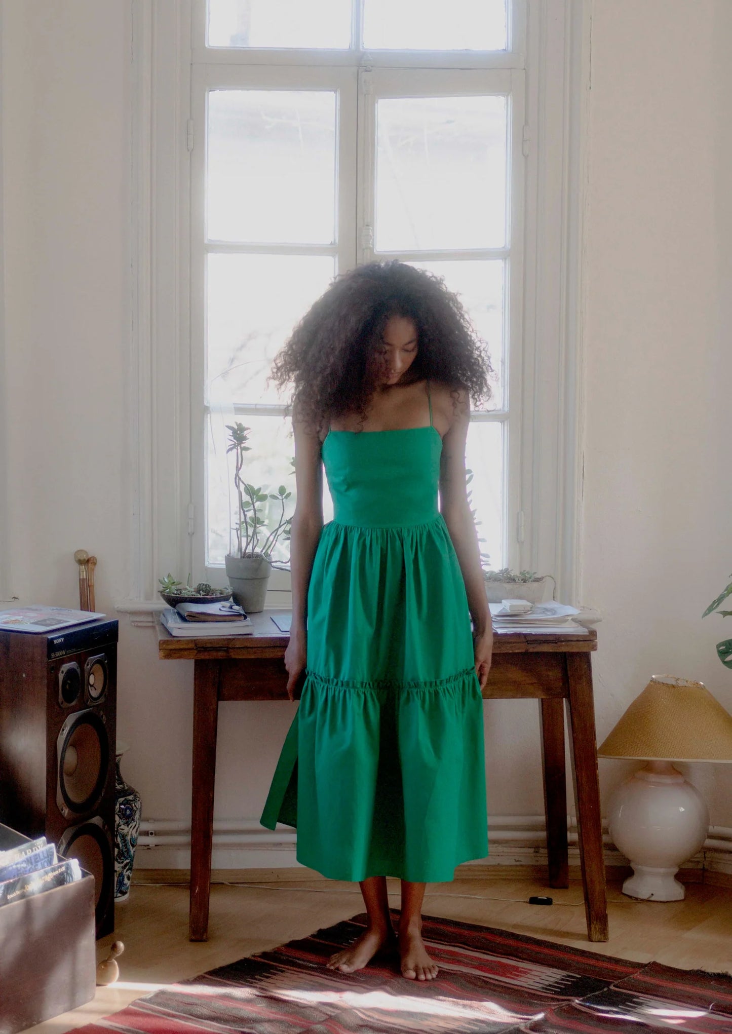 SAMPLE Holly Dress Emerald