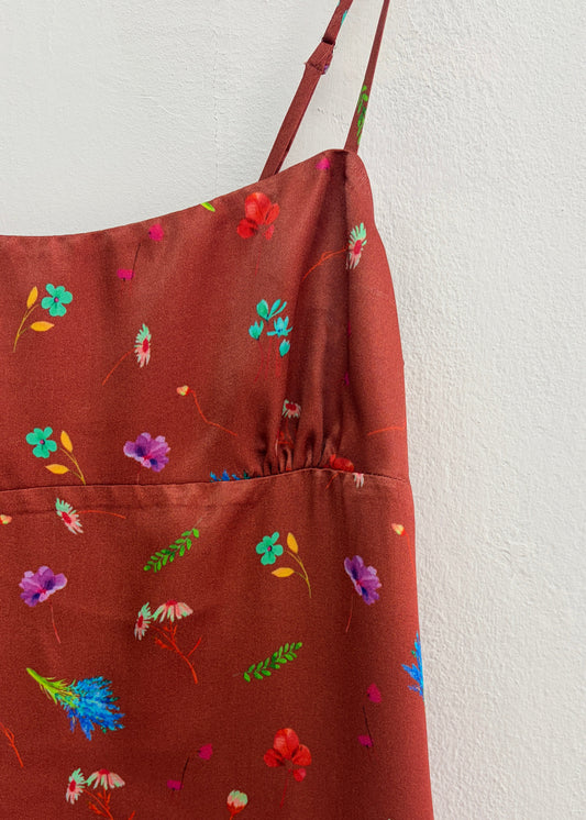 Cordelia Dress - Copper Floral