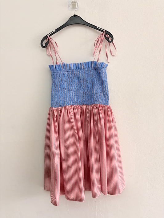 SAMPLE JUSTINE DRESS - XS BLUE
