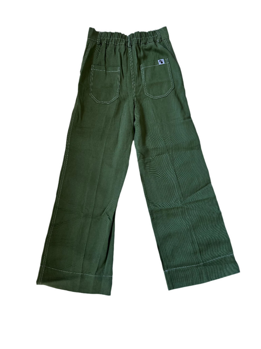 SAMPLE High Kick Trousers - Moss
