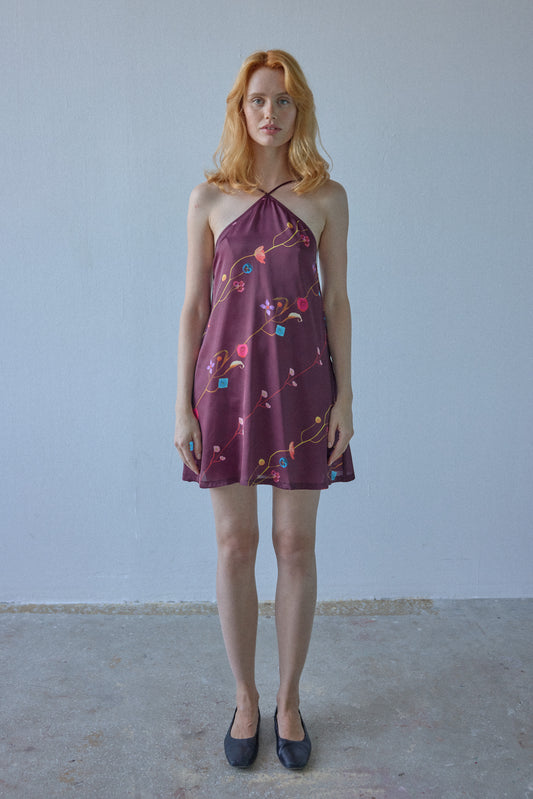 SAMPLE Evonne Dress - purple