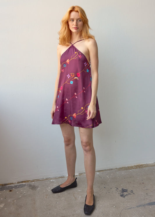 Evonne Dress - Burgundy