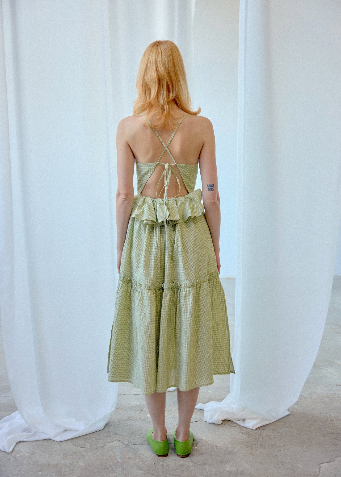 Holly Dress - Green Check