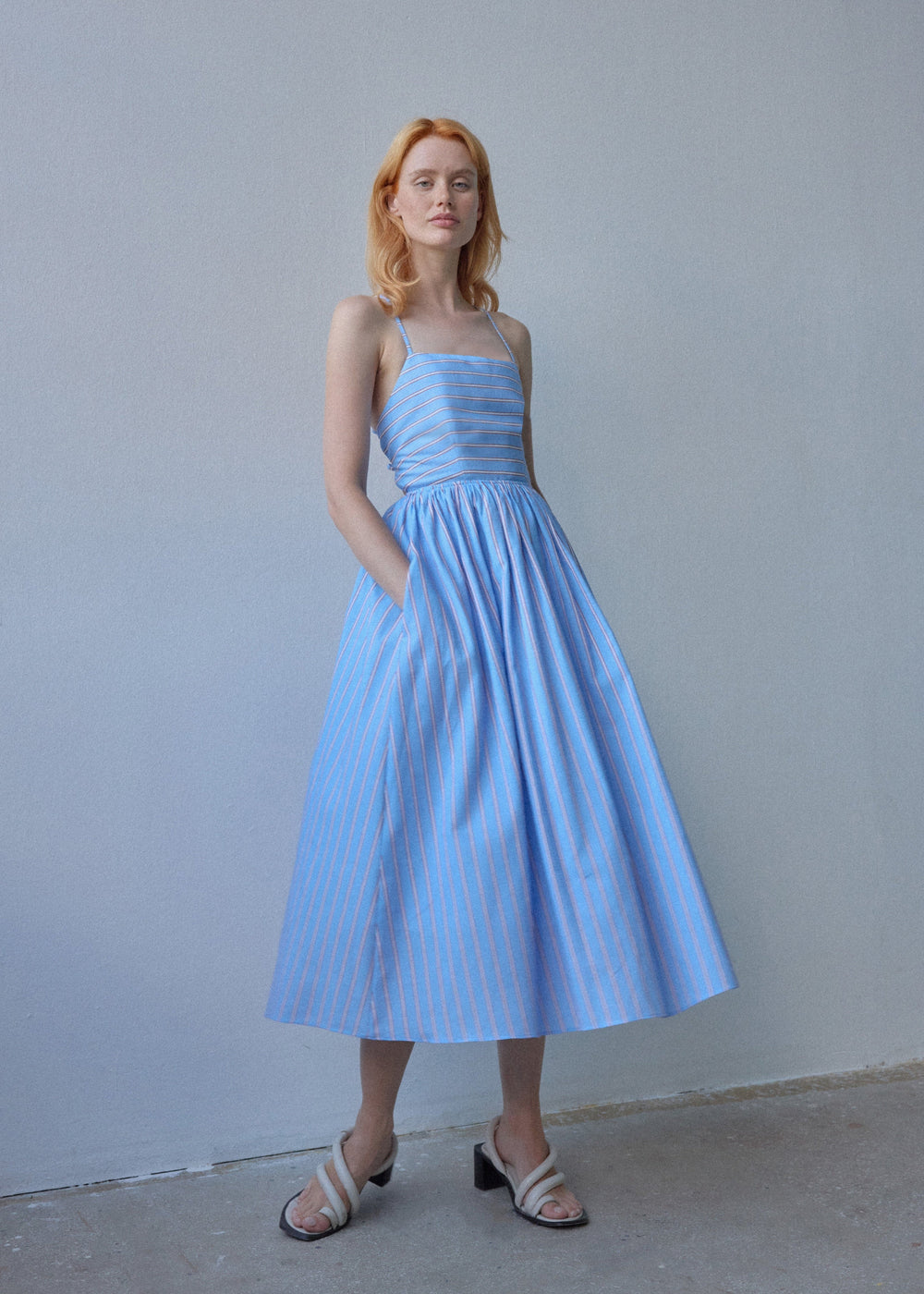 Beth Dress - Blue - OhSevenDays