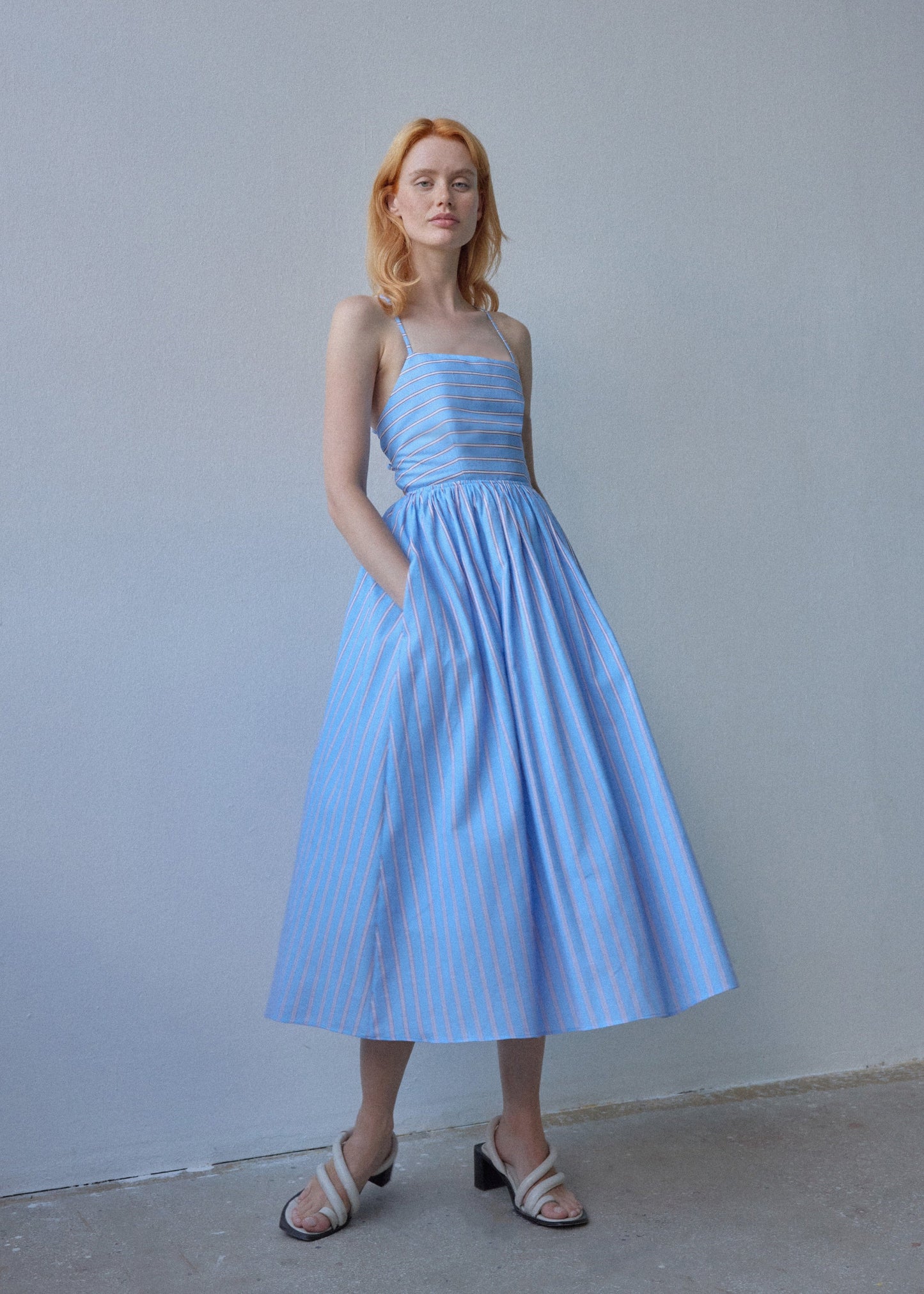 Beth Dress - Blue - OhSevenDays