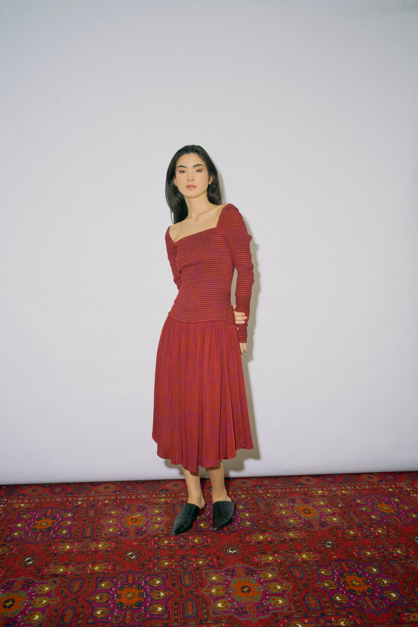 Rachael Dress - Merlot