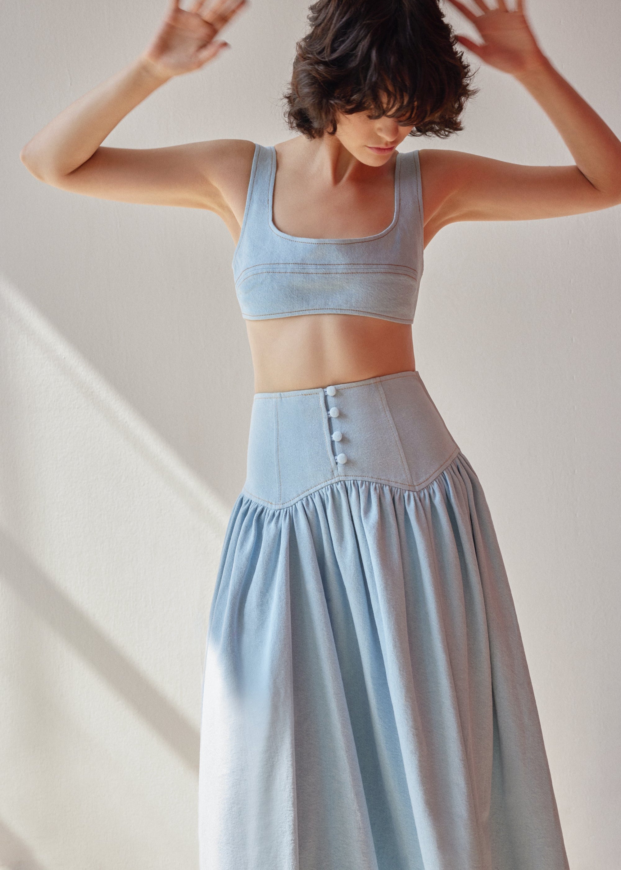Danielle Skirt - Light Blue