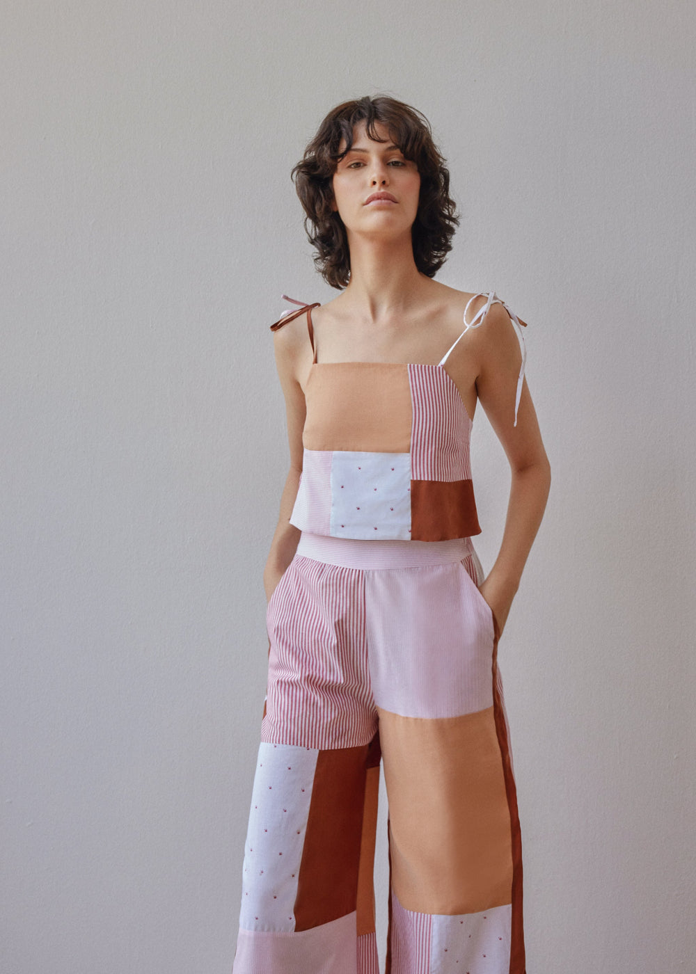 Darcy Top - Patchwork Pink