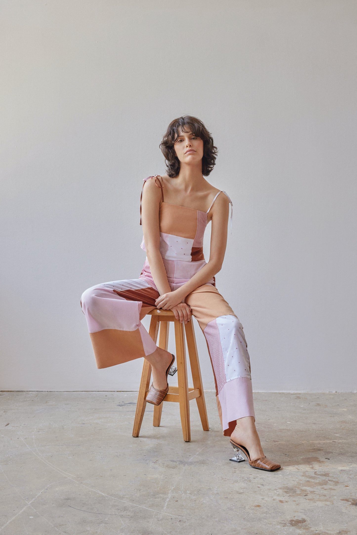 Darcy Top - Patchwork Pink