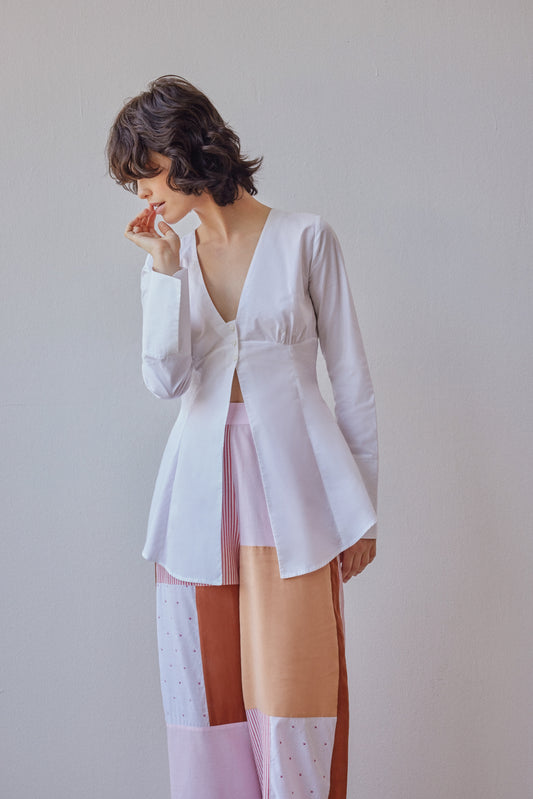 SAMPLE Demi Blouse - white