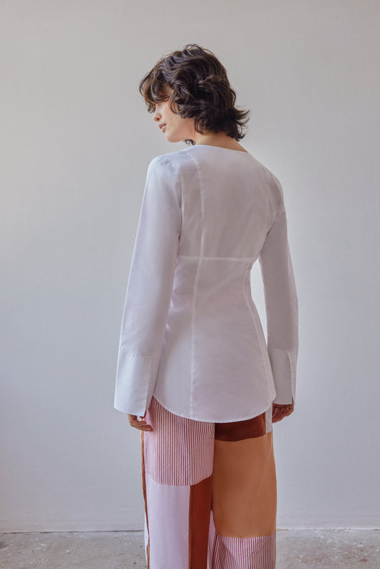 SAMPLE Demi Blouse - white