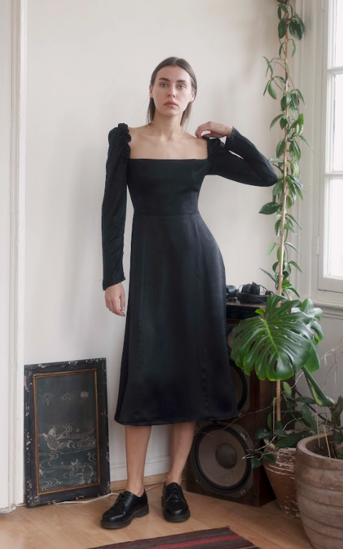 SAMPLE Mary Dress (Black) - OhSevenDays