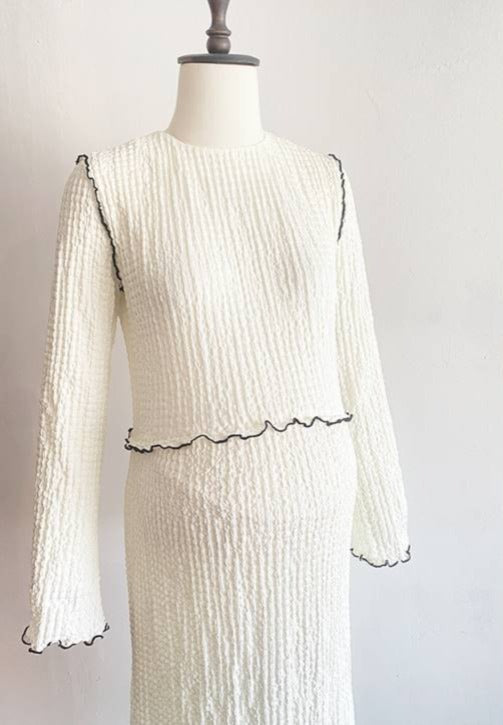 SAMPLE Maternity Rhonda Dress white