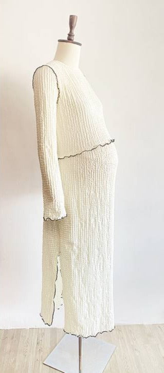 SAMPLE Maternity Rhonda Dress white