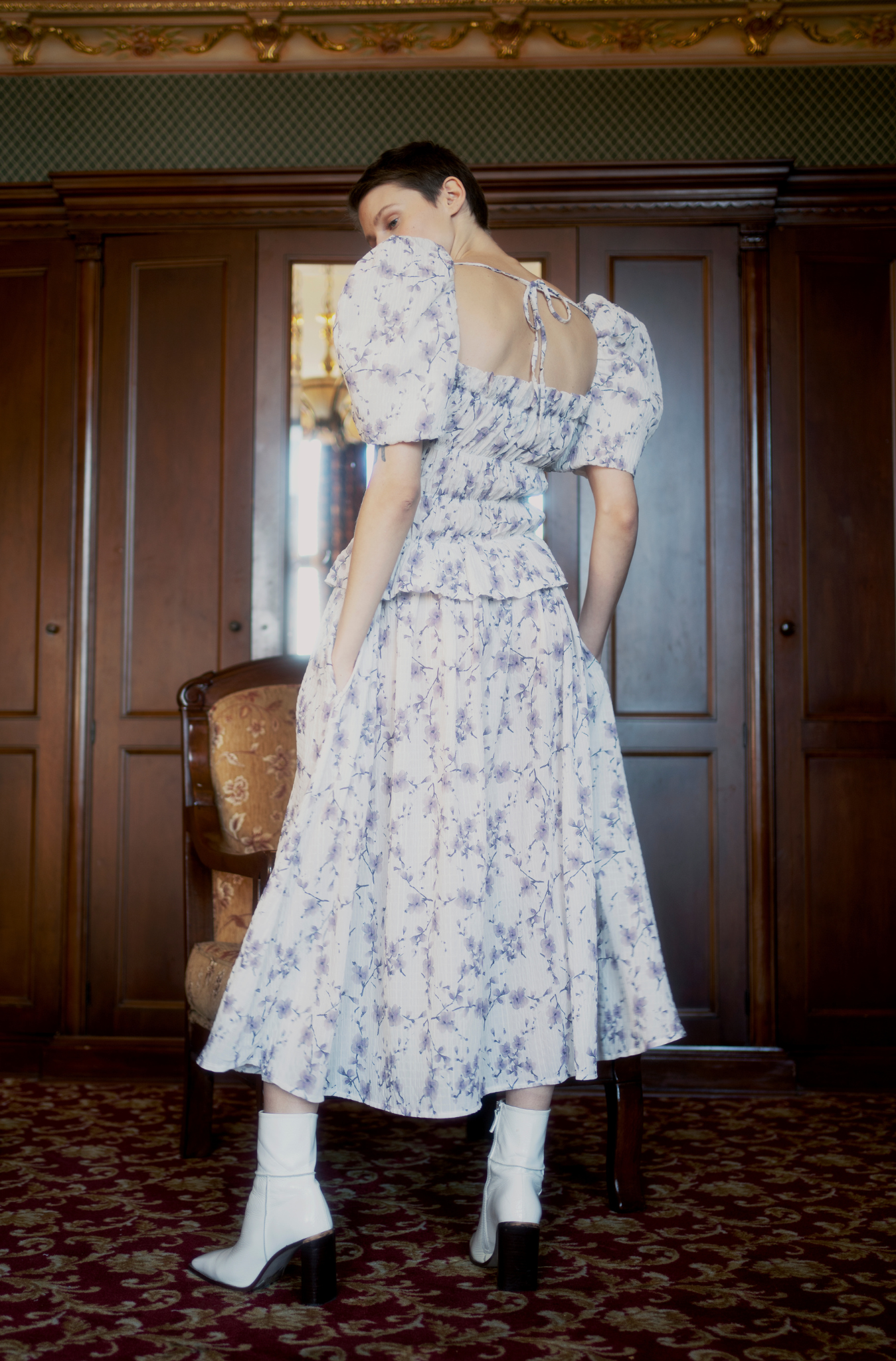 Belle Dress - Flower Print