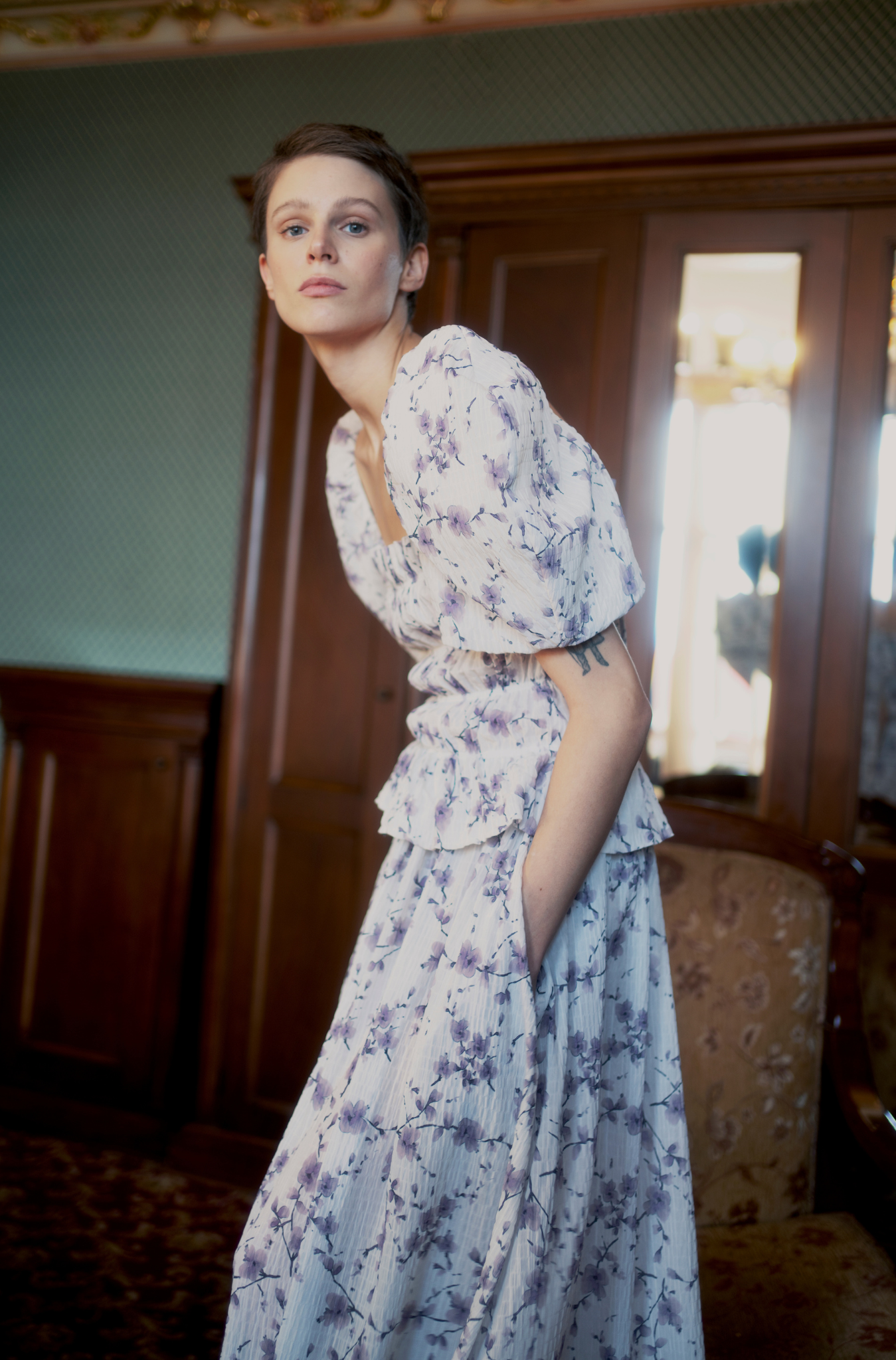 Belle Dress - Flower Print