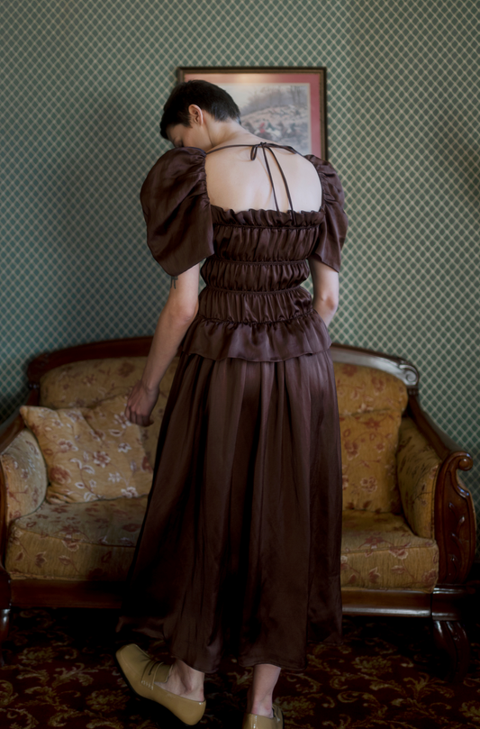 Belle Dress - Chocolate Brown