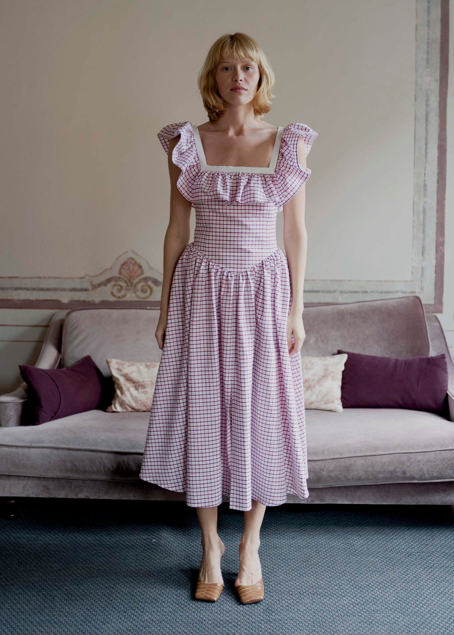 Betsy Dress - Red Check