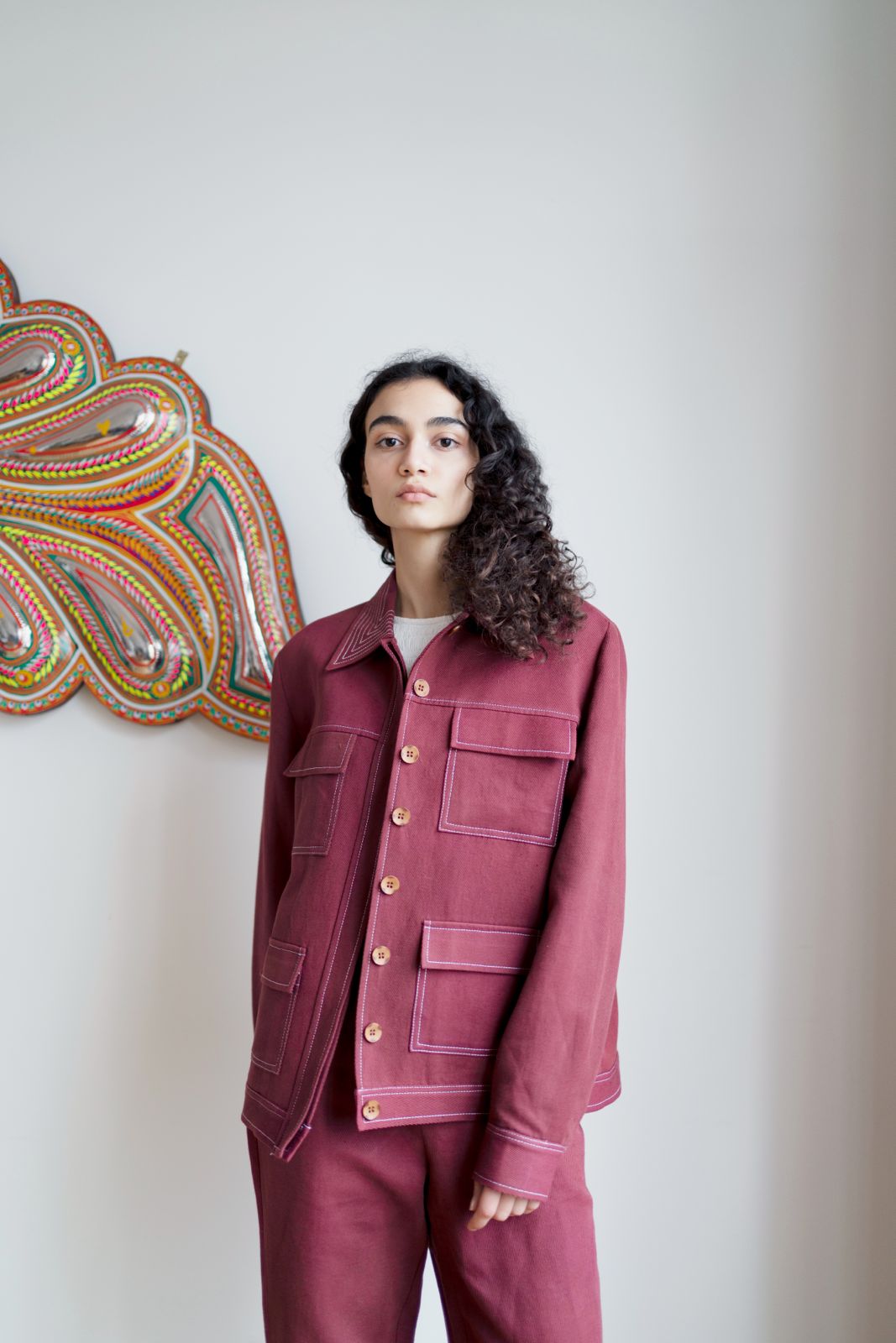 Pick Pocket Jacket - Burgundy - OhSevenDays