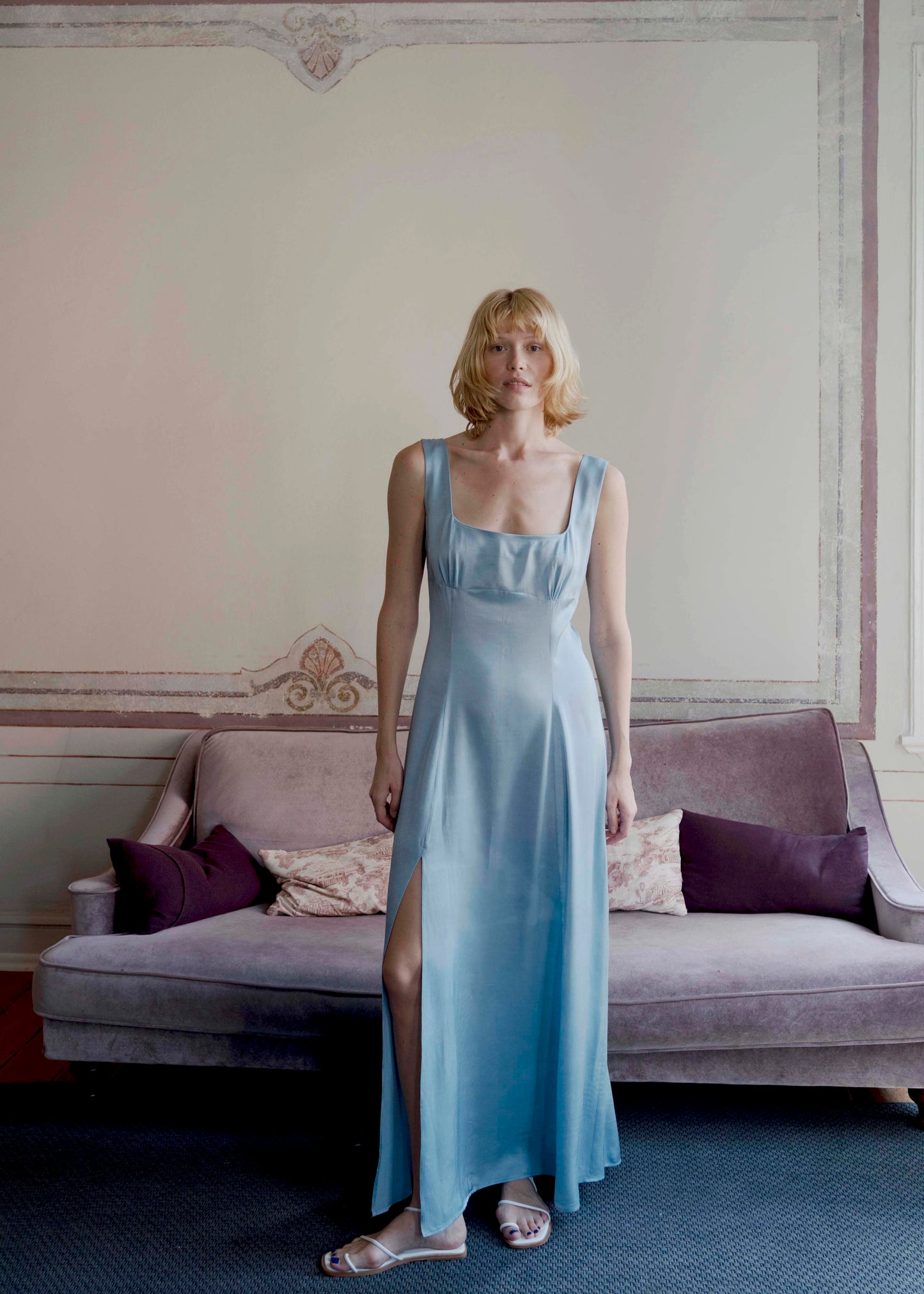 Caroline Dress - Blue