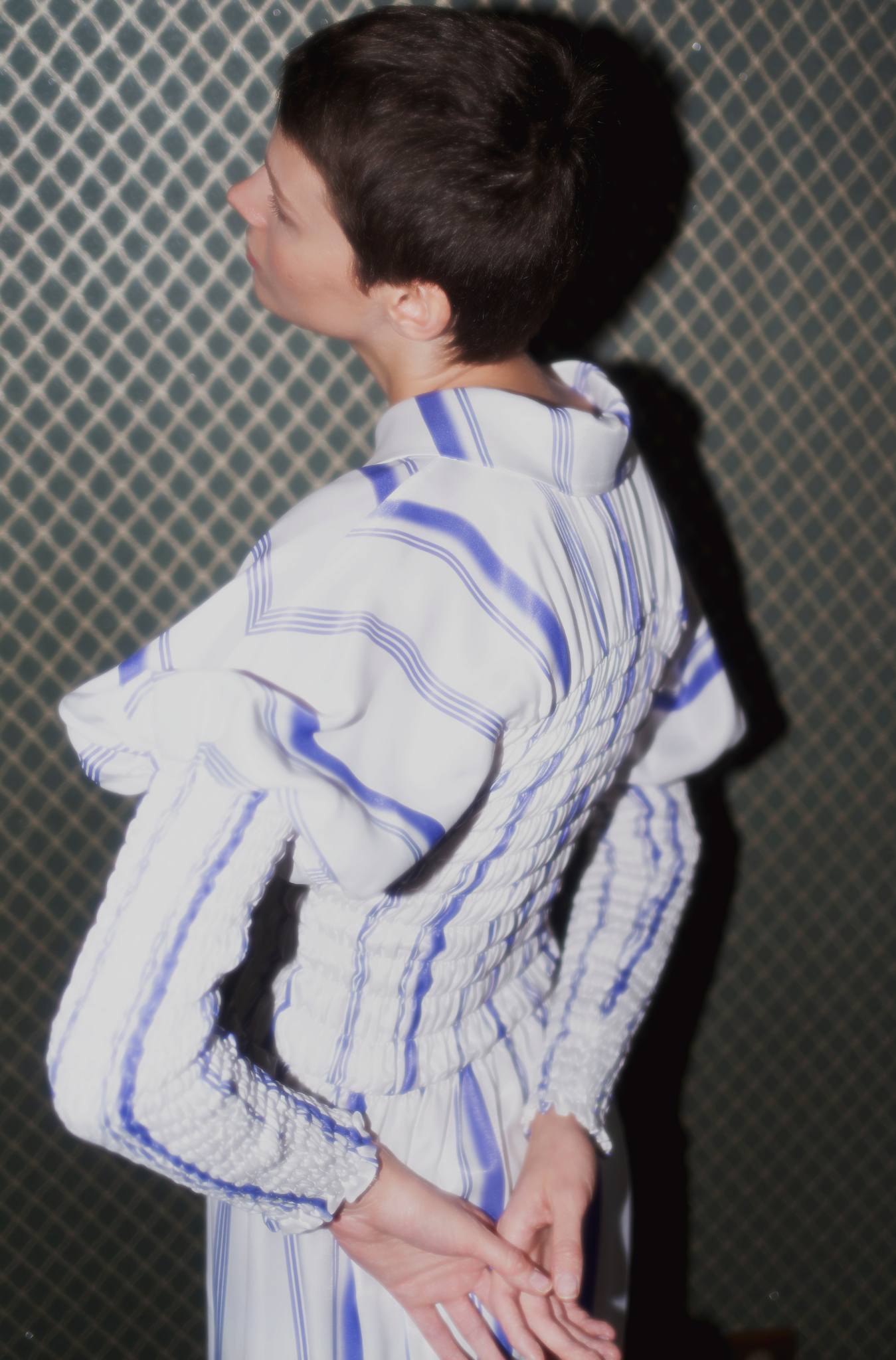 Eloise Dress - Blue Striped
