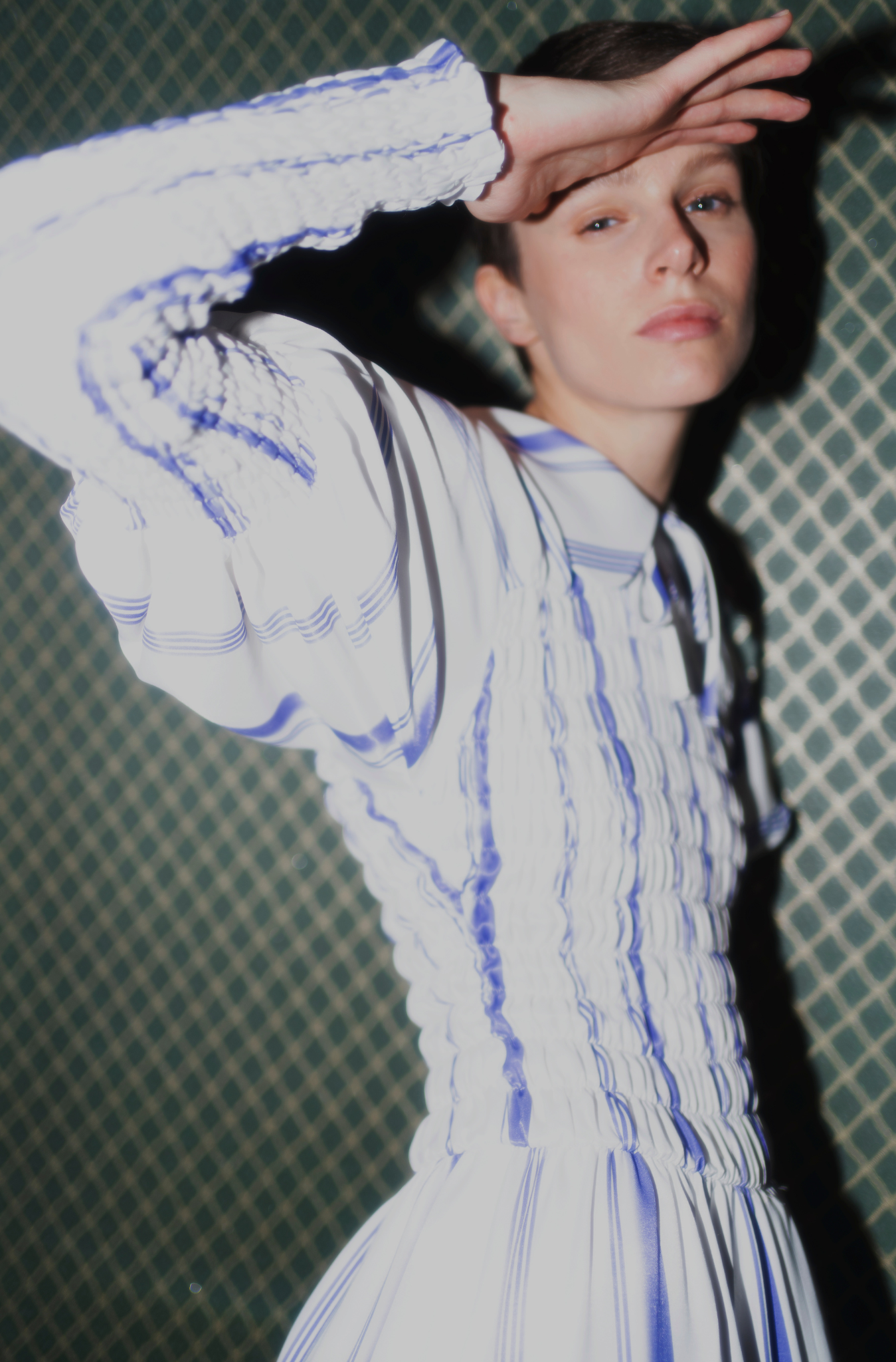 Eloise Dress - Blue Striped