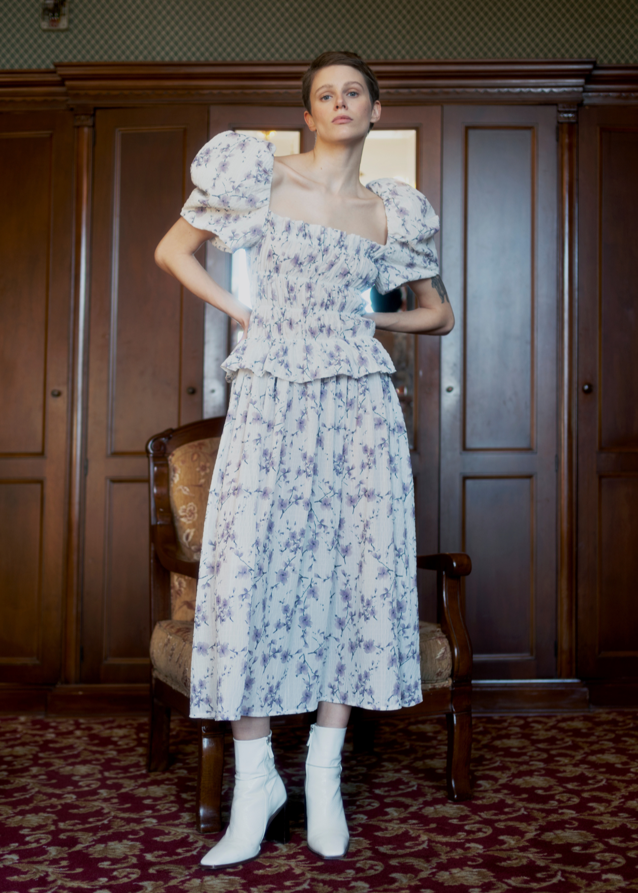 Belle Dress - Flower Print