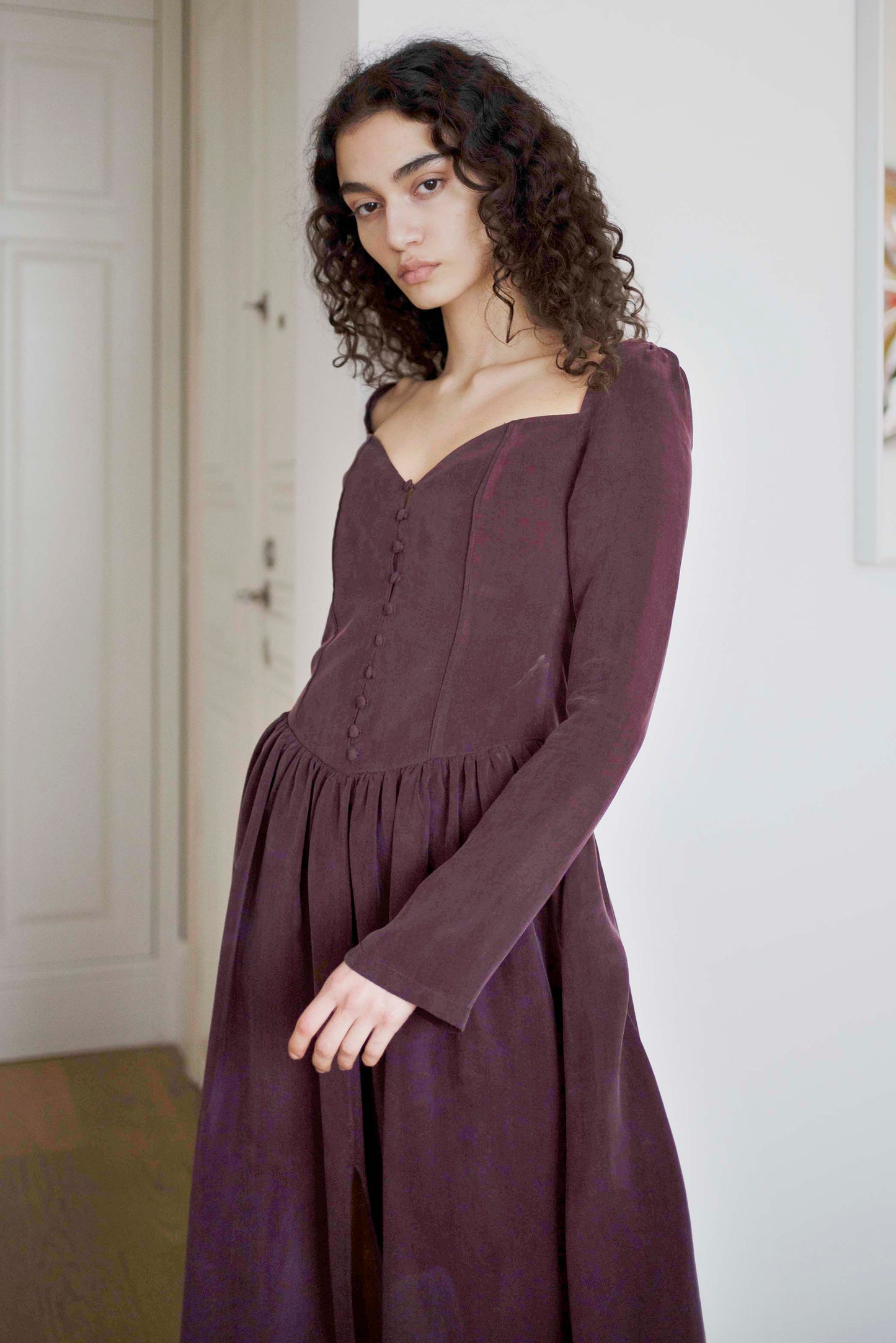 Jessa Dress - Burgundy