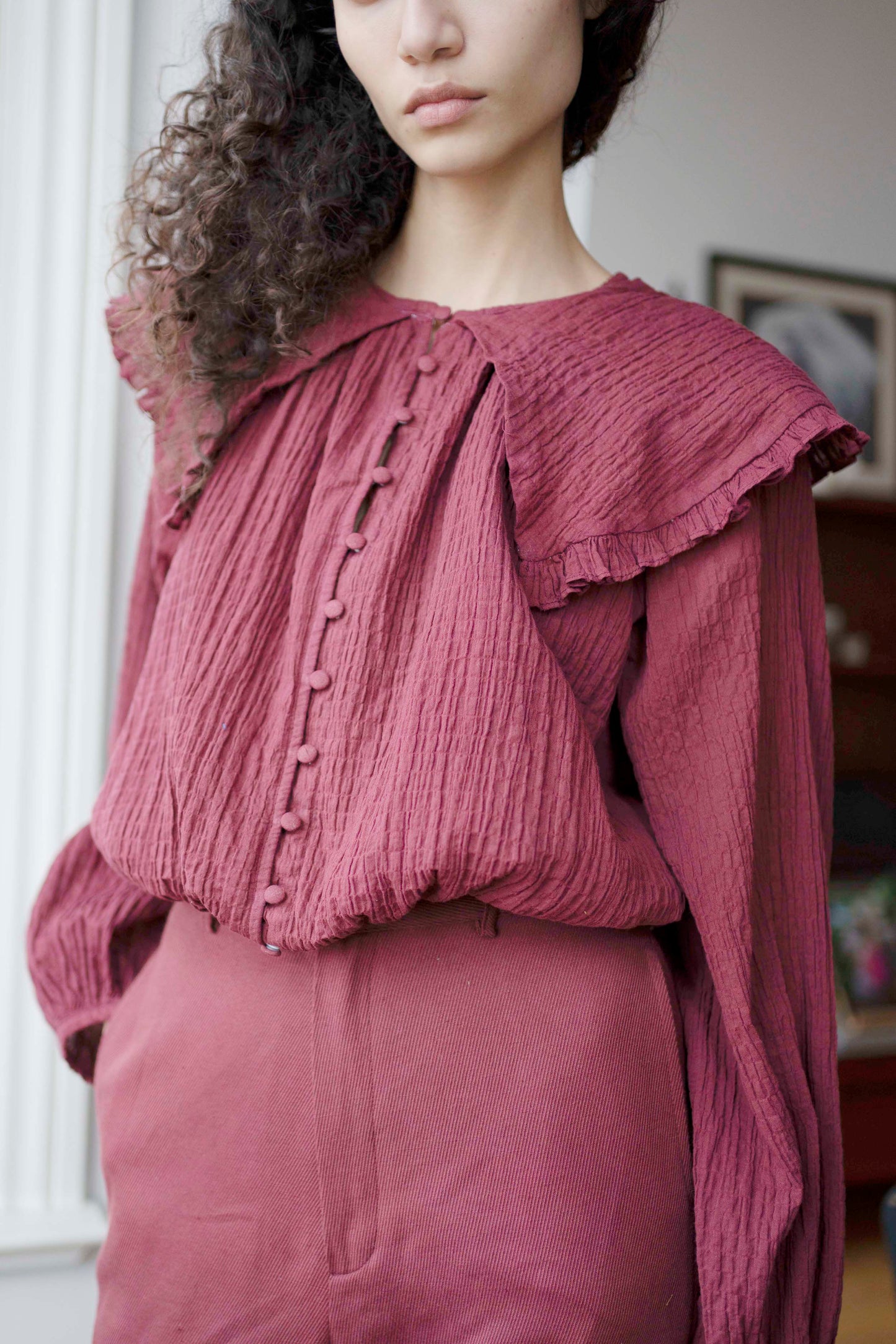 Juliet Top - Burgundy