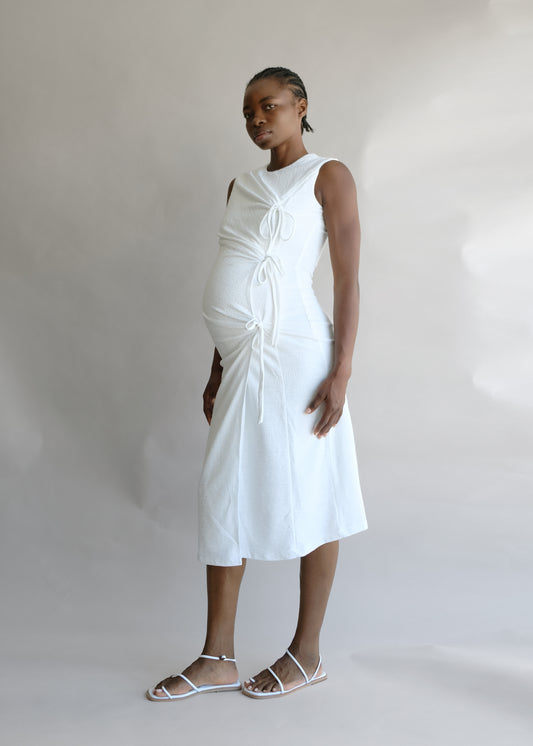 Margaret Tie Midi dress