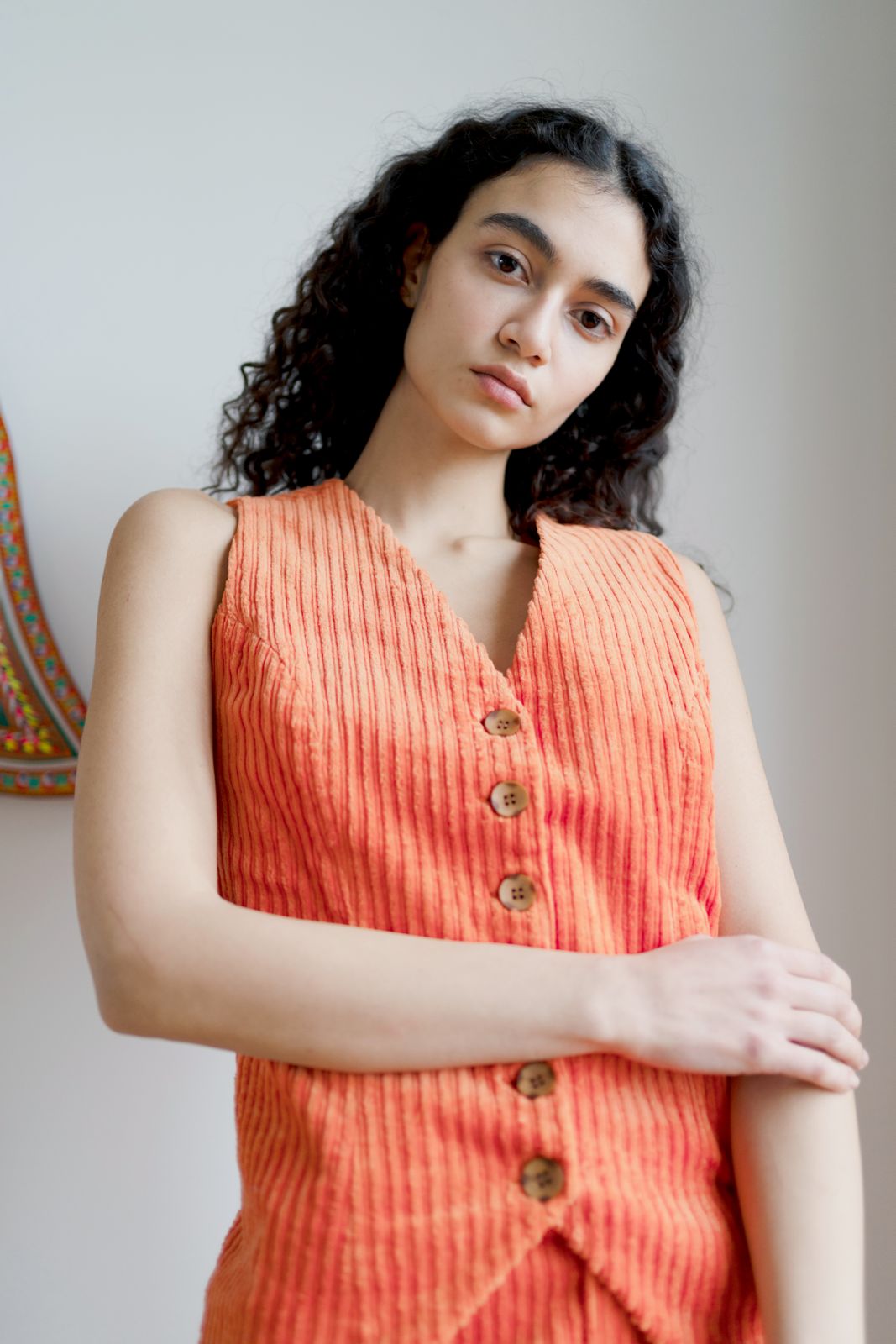 Wyatt Waistcoat - Burnt Orange