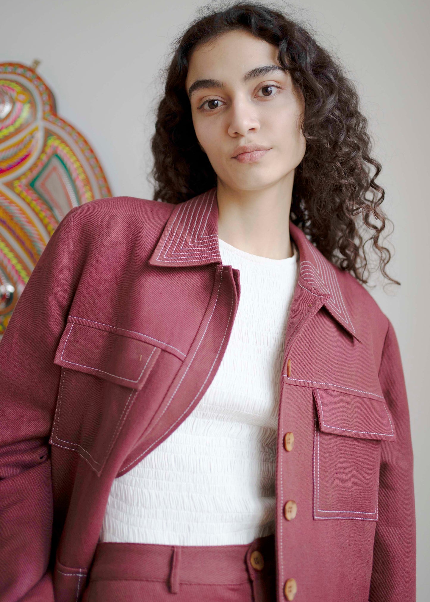 Pick Pocket Jacket - Burgundy - OhSevenDays