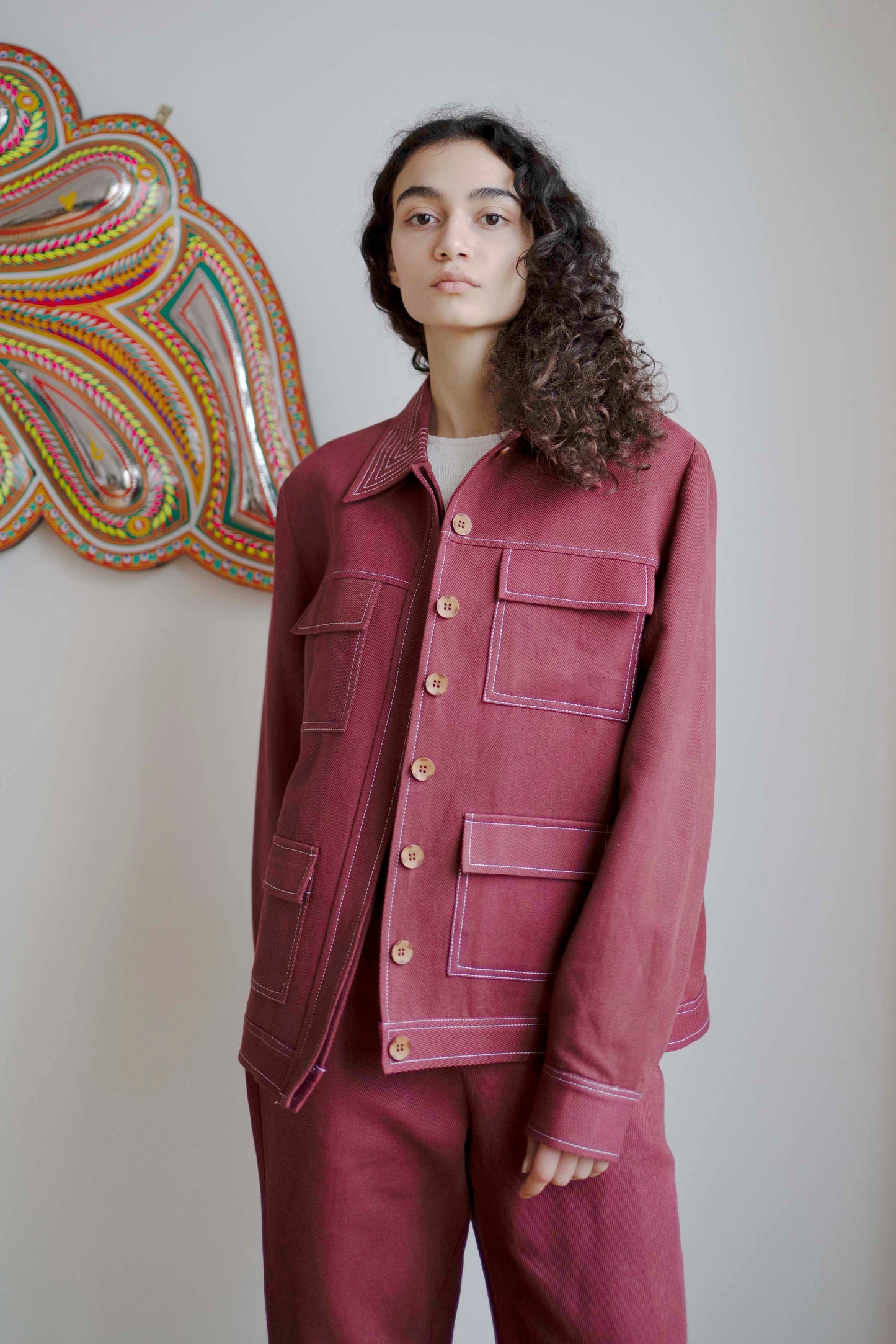 Pick Pocket Jacket - Burgundy - OhSevenDays