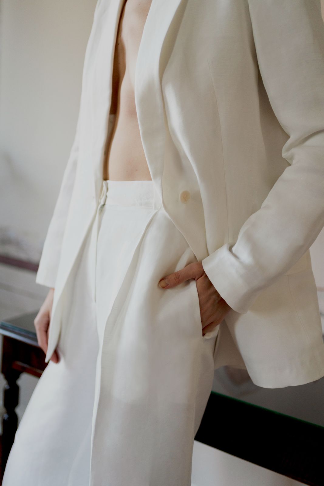 Seven Suit Blazer - White - OhSevenDays