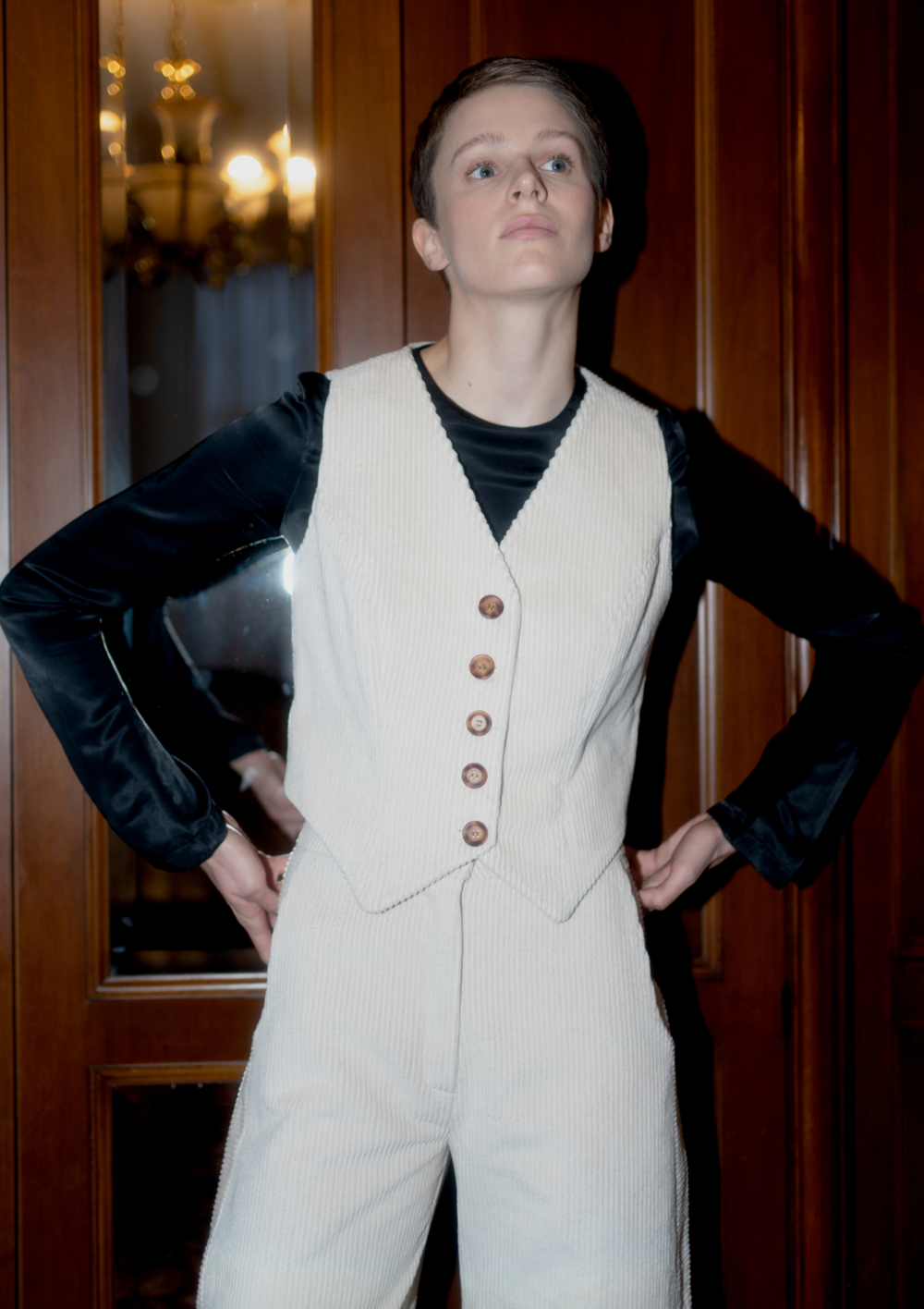 Wyatt Waistcoat - Off-White