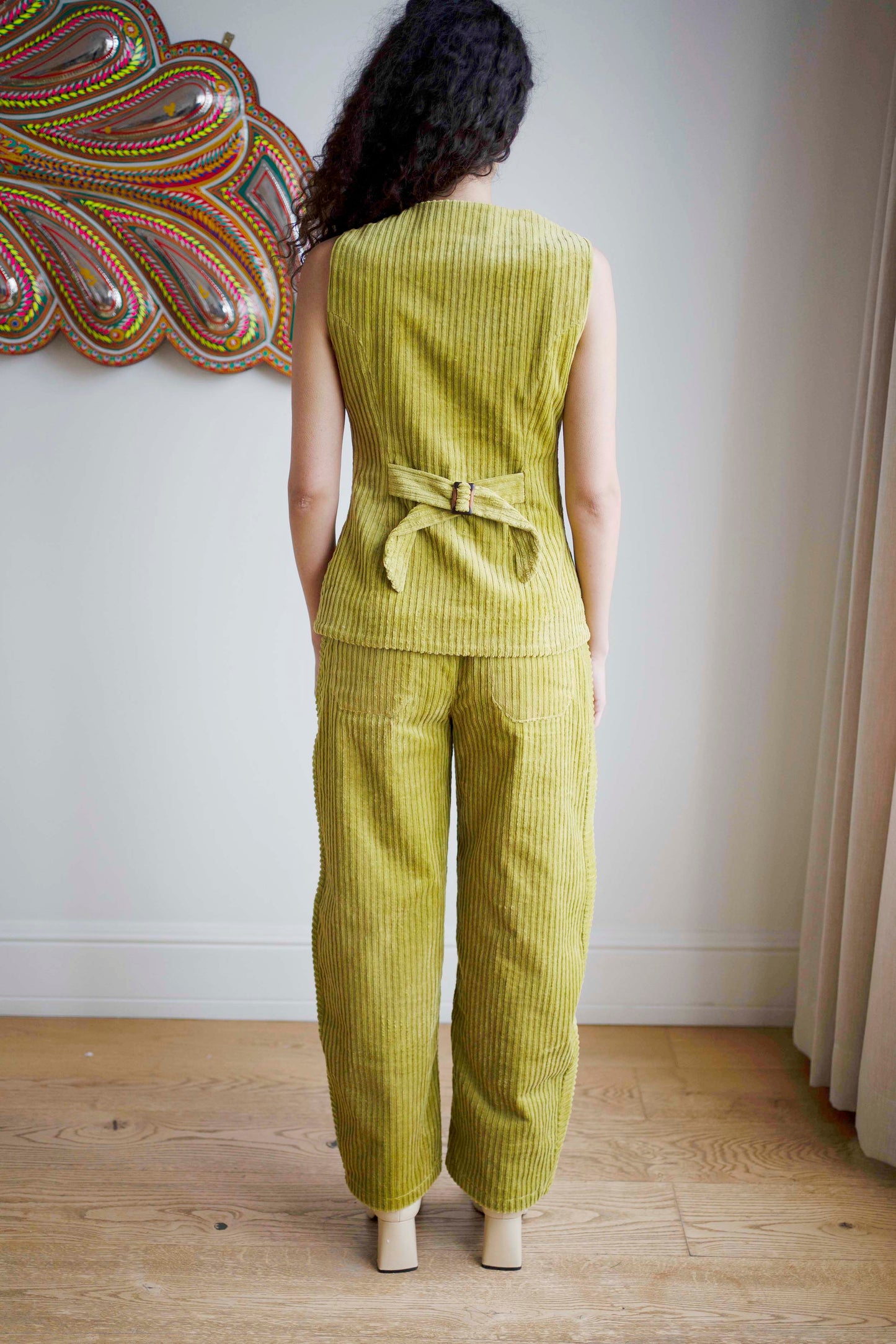 Wyatt Waistcoat - Olive Green