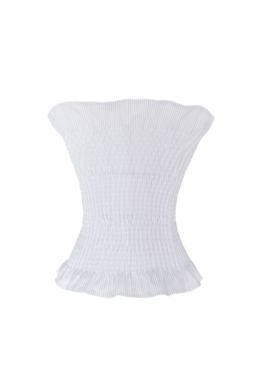 Scrunch Top - Sky Stripes Misfit