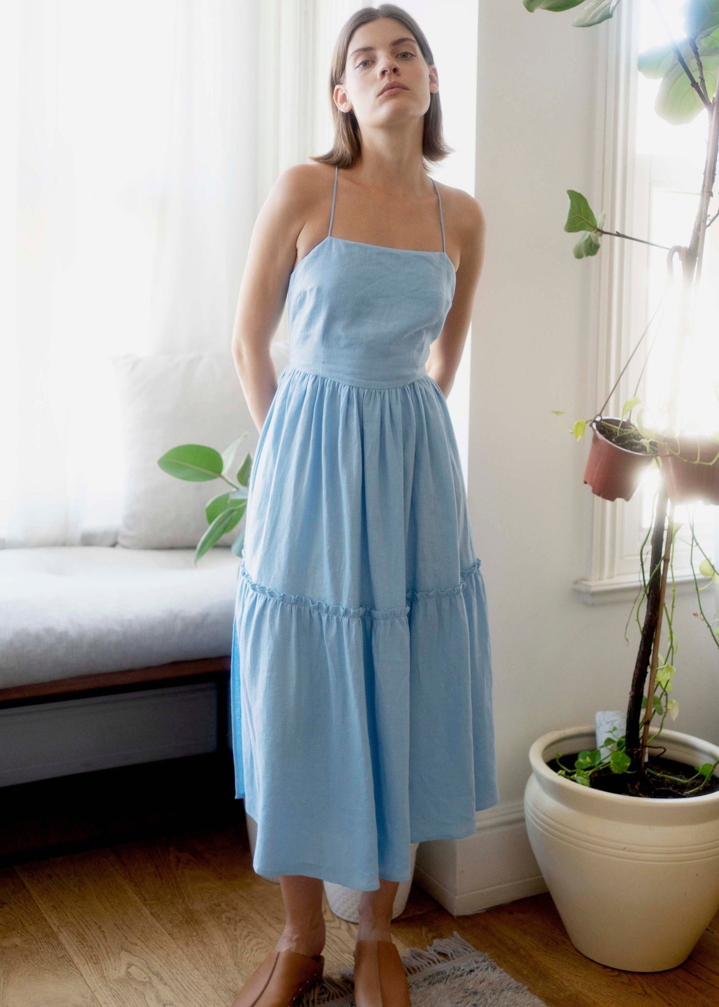 Holly Dress Sky Blue