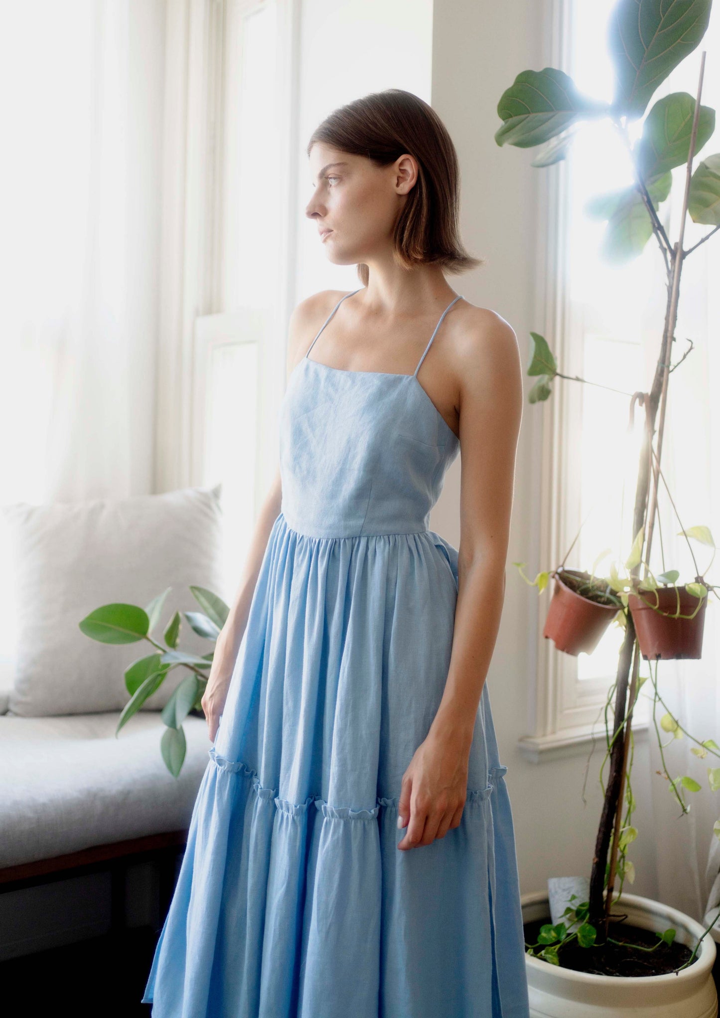 Holly Dress Sky Blue