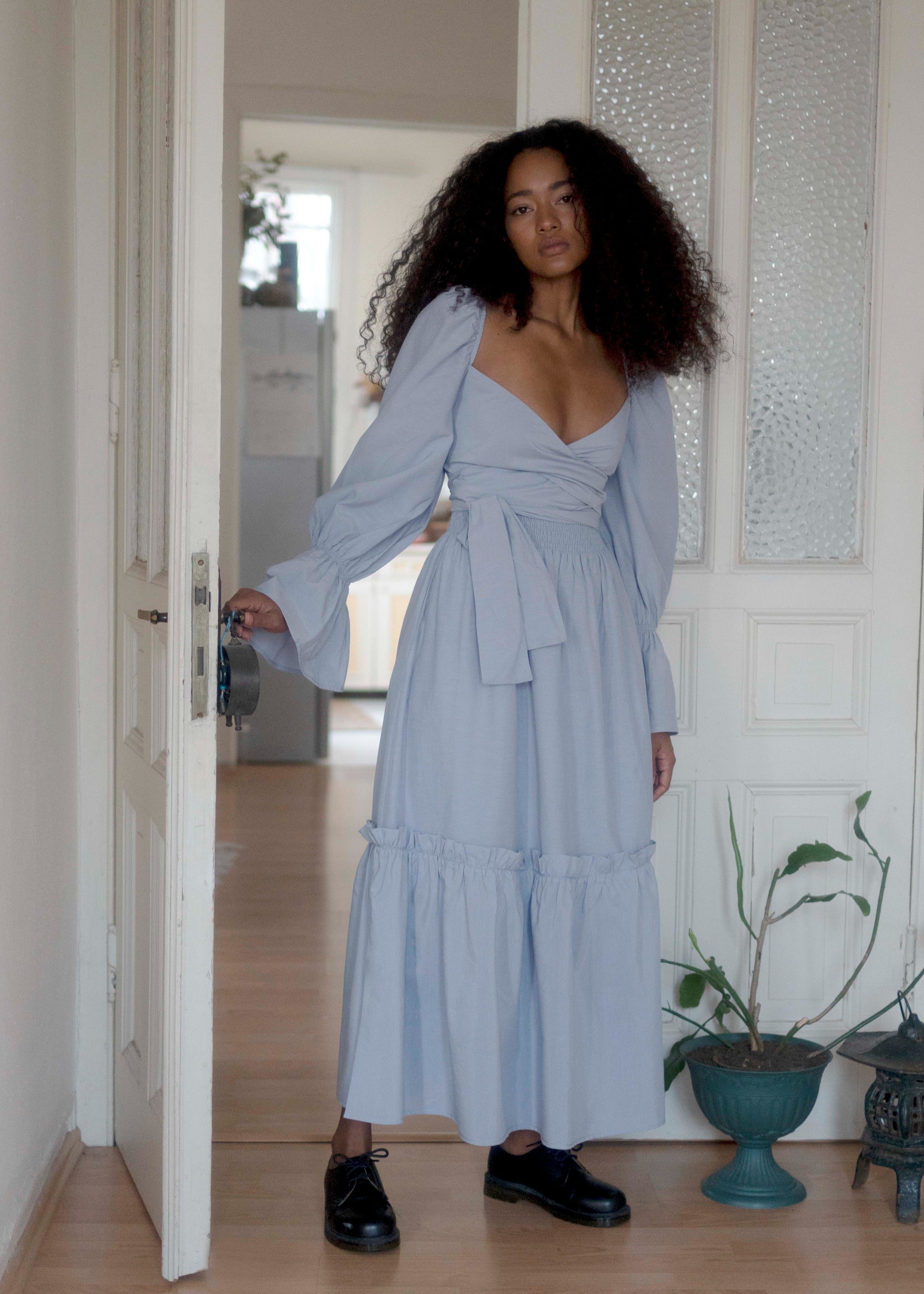 reversible dress Women's Wrap in Green size 0 You can hand wash or dry Bailey Reversible Dress - Periwinkle